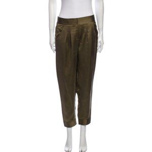 Diane Von Furstenberg Straight Leg Pants Army Green